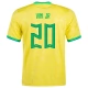 Fußballtrikots WM 2022 Brasilien Vini Jr 20 Heimtrikot