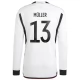 Fußballtrikots WM 2022 Deutschland Müller 13 Heimtrikot - L/S