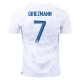 Fußballtrikots WM 2022 Frankreich Griezmann 7 Auswärtstrikot