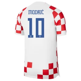 Fußballtrikots WM 2022 Kroatien Modrić 10 Heimtrikot
