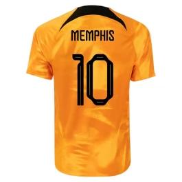 Fußballtrikots WM 2022 Niederlande Memphis 10 Heimtrikot