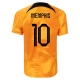 Fußballtrikots WM 2022 Niederlande Memphis 10 Heimtrikot