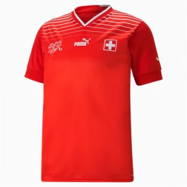 Fußballtrikots WM 2022 Schweiz Heimtrikot