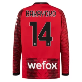 Günstige Fußballtrikots AC Milan Bakayoko 14 Heimtrikot 2023-2024 - L/S Günstige Fußballtrikots AC Milan Bakayoko 14 Heimtrikot 2023-2024 - L/S