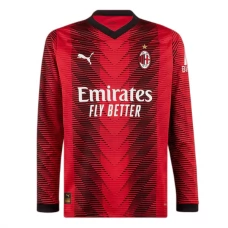 Günstige Fußballtrikots AC Milan Heimtrikot 2023-2024 - L/S
