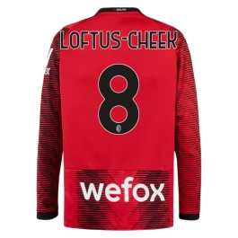 Günstige Fußballtrikots AC Milan Loftus-Cheek 8 Heimtrikot 2023-2024 - L/S