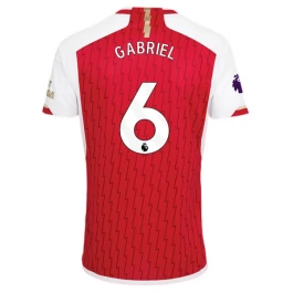 Günstige Fußballtrikots Arsenal Gabriel 6 Heimtrikot 2023-2024