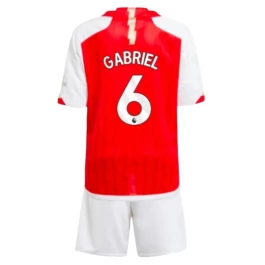 Günstige Fußballtrikots Arsenal Gabriel 6 Heimtrikot Kinder 2023-2024