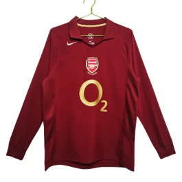 Günstige Fußballtrikots Arsenal Heimtrikot Retro 2005-2006 - L/S