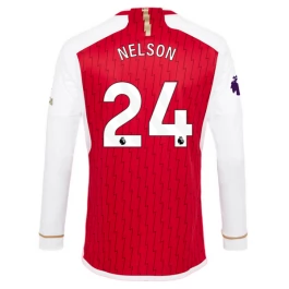 Günstige Fußballtrikots Arsenal Nelson 24 Heimtrikot 2023-2024 - L/S