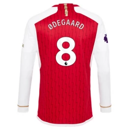 Günstige Fußballtrikots Arsenal Odegaard 8 Heimtrikot 2023-2024 - L/S