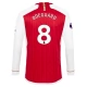 Günstige Fußballtrikots Arsenal Odegaard 8 Heimtrikot 2023-2024 - L/S