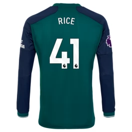 Günstige Fußballtrikots Arsenal Rice 41 Ausweichtrikot 2023-2024 - L/S