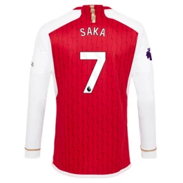 Günstige Fußballtrikots Arsenal Saka 7 Heimtrikot 2023-2024 - L/S