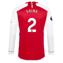 Günstige Fußballtrikots Arsenal Saliba 2 Heimtrikot 2023-2024 - L/S