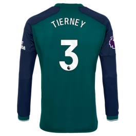 Günstige Fußballtrikots Arsenal Tierney 3 Ausweichtrikot 2023-2024 - L/S