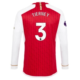 Günstige Fußballtrikots Arsenal Tierney 3 Heimtrikot 2023-2024 - L/S