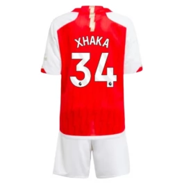 Günstige Fußballtrikots Arsenal Xhaka 34 Heimtrikot Kinder 2023-2024