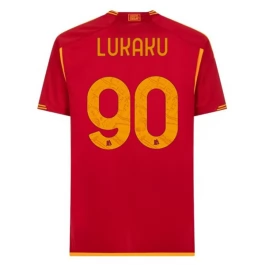 Günstige Fußballtrikots AS Roma Lukaku 90 Heimtrikot 2023-2024