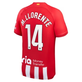 Günstige Fußballtrikots Atlético Madrid M. Llorente 14 Heimtrikot 2023-2024