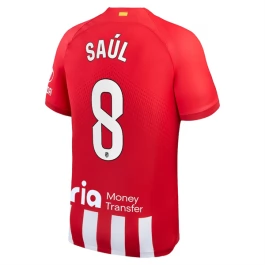 Günstige Fußballtrikots Atlético Madrid Saúl 8 Heimtrikot 2023-2024