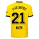Günstige Fußballtrikots BVB Borussia Dortmund Malen 21 Heimtrikot 2023-2024