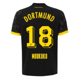 Günstige Fußballtrikots BVB Borussia Dortmund Moukoko 18 Auswärtstrikot 2023-2024