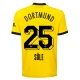 Günstige Fußballtrikots BVB Borussia Dortmund Sule 25 Heimtrikot 2023-2024