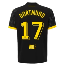 Günstige Fußballtrikots BVB Borussia Dortmund Wolf 17 Auswärtstrikot 2023-2024