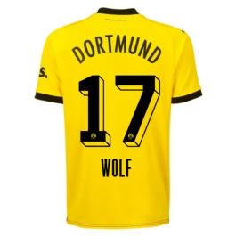 Günstige Fußballtrikots BVB Borussia Dortmund Wolf 17 Heimtrikot 2023-2024