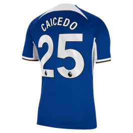 Günstige Fußballtrikots Chelsea Caicedo 25 Heimtrikot 2023-2024