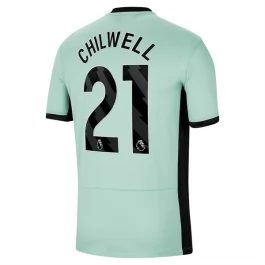Günstige Fußballtrikots Chelsea Chilwell 21 Ausweichtrikot 2023-2024