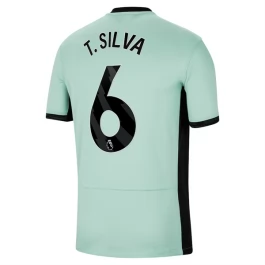Günstige Fußballtrikots Chelsea T.Silva 6 Ausweichtrikot 2023-2024