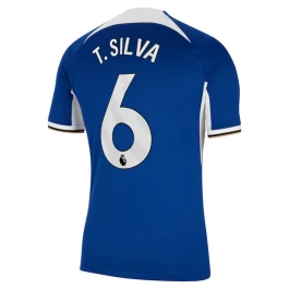 Günstige Fußballtrikots Chelsea T.Silva 6 Heimtrikot 2023-2024