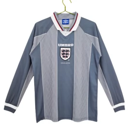 Günstige Fußballtrikots England Auswärtstrikot Retro 1996 - L/S