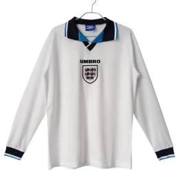Günstige Fußballtrikots England Heimtrikot Retro 1996 - L/S