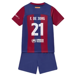 Günstige Fußballtrikots FC Barcelona F.De Jong 21 Heimtrikot Kinder 2023-2024 Günstige Fußballtrikots FC Barcelona F.De Jong 21 Heimtrikot Kinder 2023-2024