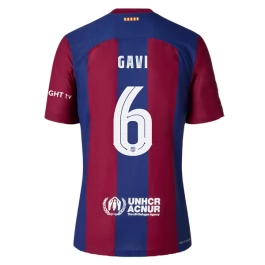 Günstige Fußballtrikots FC Barcelona Gavi 6 Heimtrikot 2023-2024