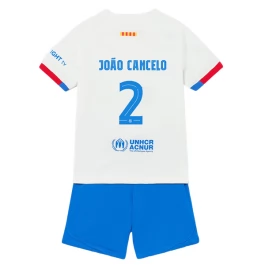 Günstige Fußballtrikots FC Barcelona Joao Cancelo 2 Auswärtstrikot Kinder 2023-2024