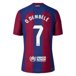 Günstige Fußballtrikots FC Barcelona O. Dembélé 7 Heimtrikot 2023-2024