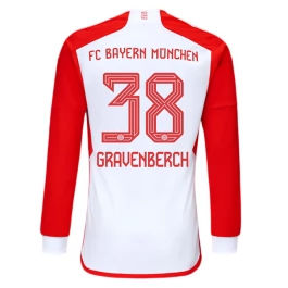 Günstige Fußballtrikots FC Bayern München Gravenberch 38 Heimtrikot 2023-2024 - L/S Günstige Fußballtrikots FC Bayern München Gravenberch 38 Heimtrikot 2023-2024 - L/S