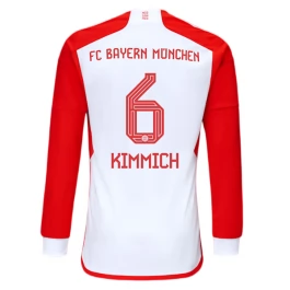 Günstige Fußballtrikots FC Bayern München Kimmich 6 Heimtrikot 2023-2024 - L/S