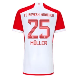 Günstige Fußballtrikots FC Bayern München Müller 25 Heimtrikot 2023-2024