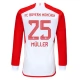 Günstige Fußballtrikots FC Bayern München Müller 25 Heimtrikot 2023-2024 - L/S Günstige Fußballtrikots FC Bayern München Müller 25 Heimtrikot 2023-2024 - L/S