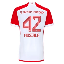 Günstige Fußballtrikots FC Bayern München Musiala 42 Heimtrikot 2023-2024