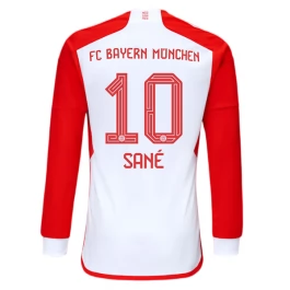 Günstige Fußballtrikots FC Bayern München Sané 10 Heimtrikot 2023-2024 - L/S
