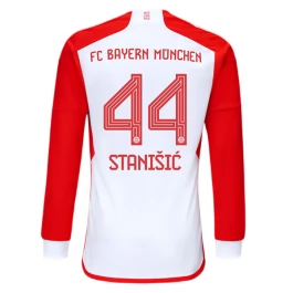 Günstige Fußballtrikots FC Bayern München Stanisic 44 Heimtrikot 2023-2024 - L/S