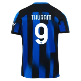 Günstige Fußballtrikots Inter Mailand Thuram 9 Heimtrikot 2023-2024
