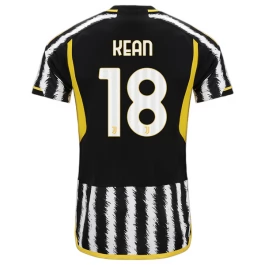 Günstige Fußballtrikots Juventus Kean 18 Heimtrikot 2023-2024