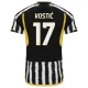 Günstige Fußballtrikots Juventus Kostic 17 Heimtrikot 2023-2024